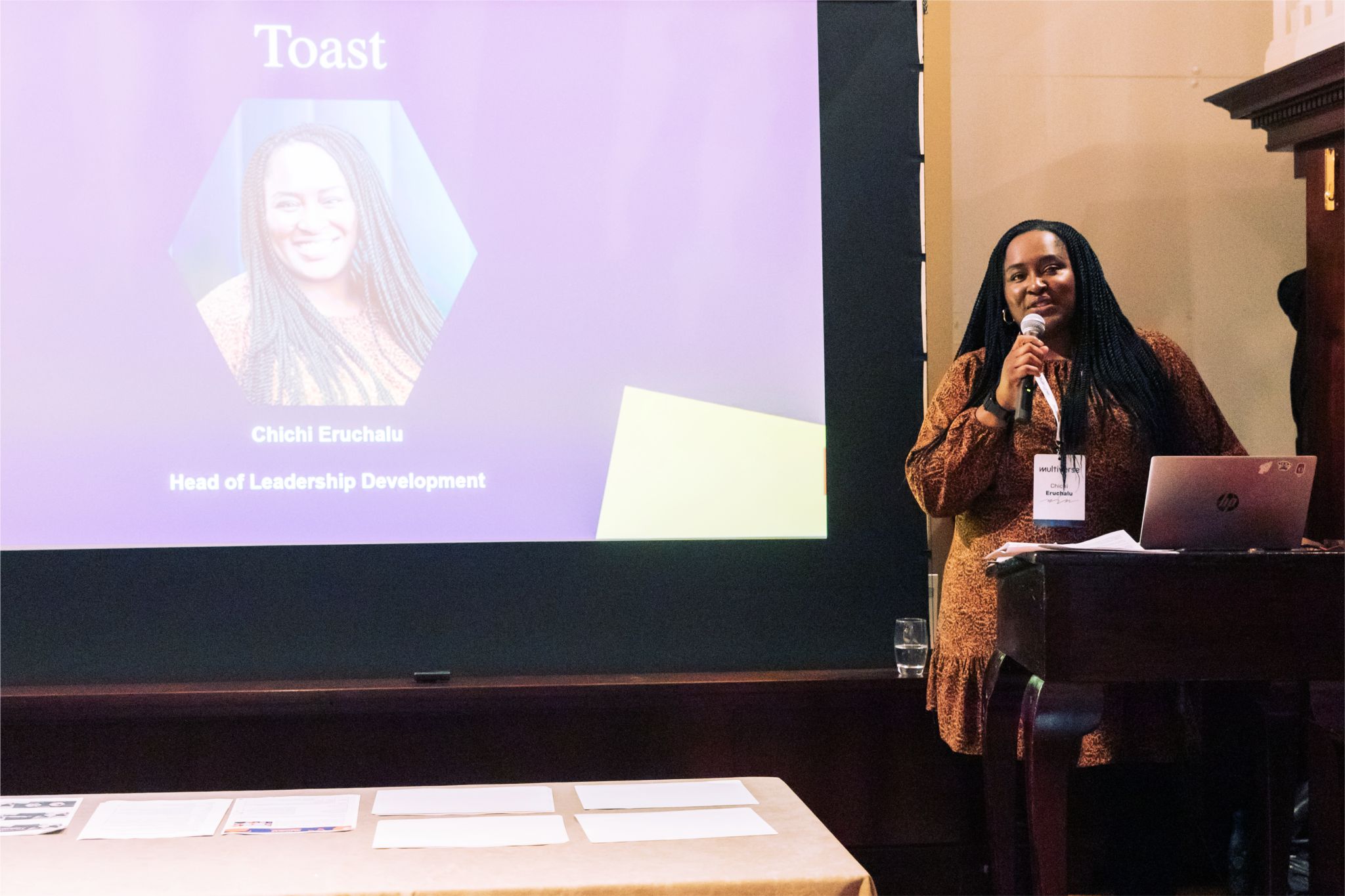 Chichi Eruchalu speaking at Multiverse