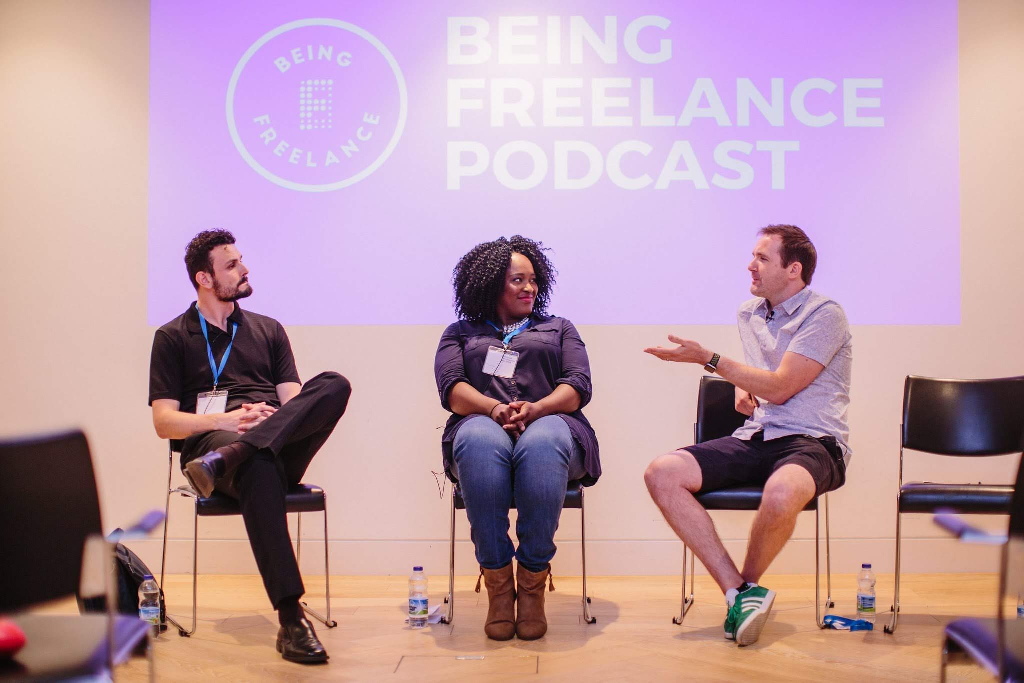 Chichi Eruchalu on the Being Freelance Podcast panel